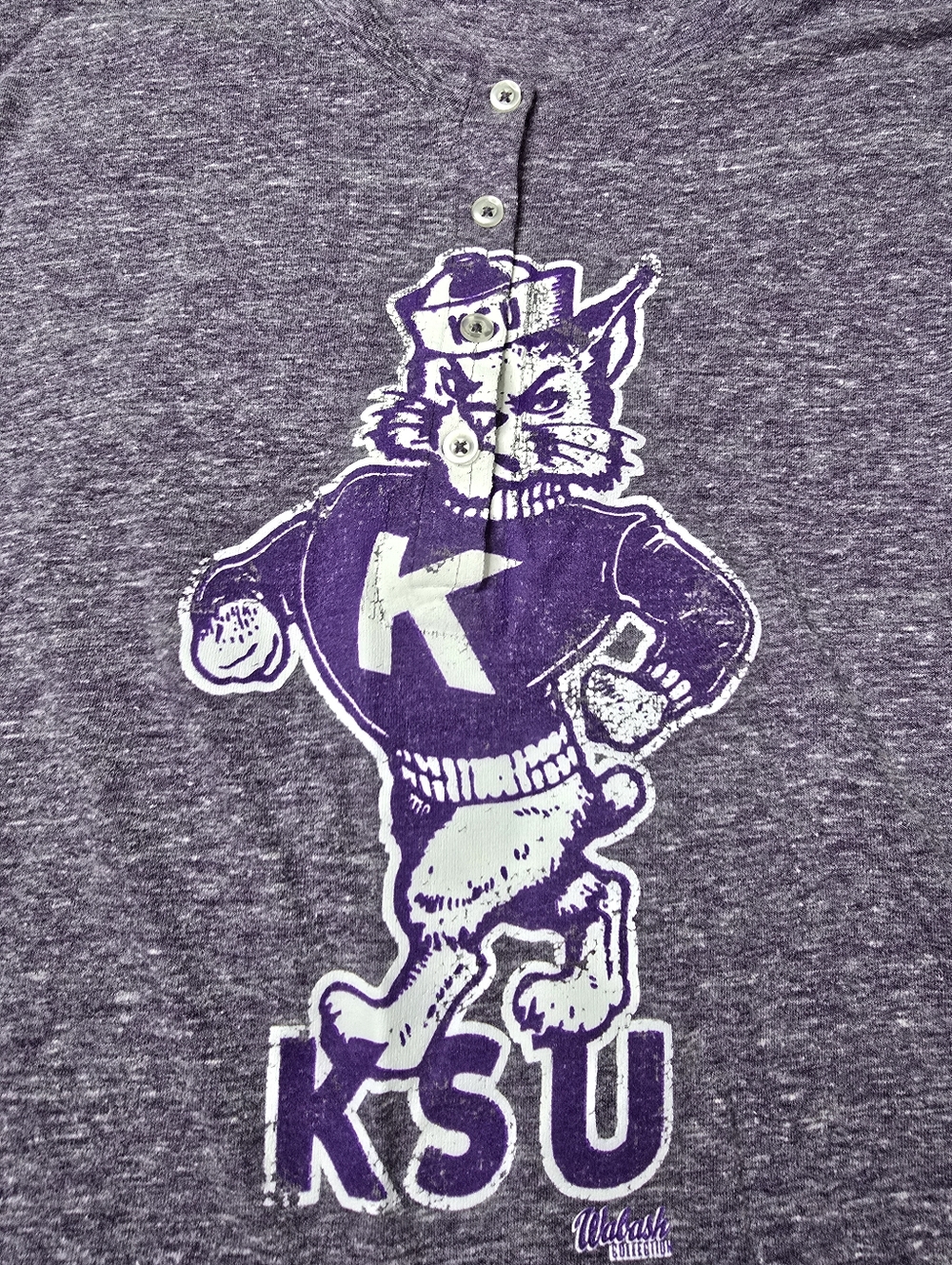 Kansas State Wildcats KSU Tank Top Retro Brand Purple Graphic Small - Picture 3 of 4